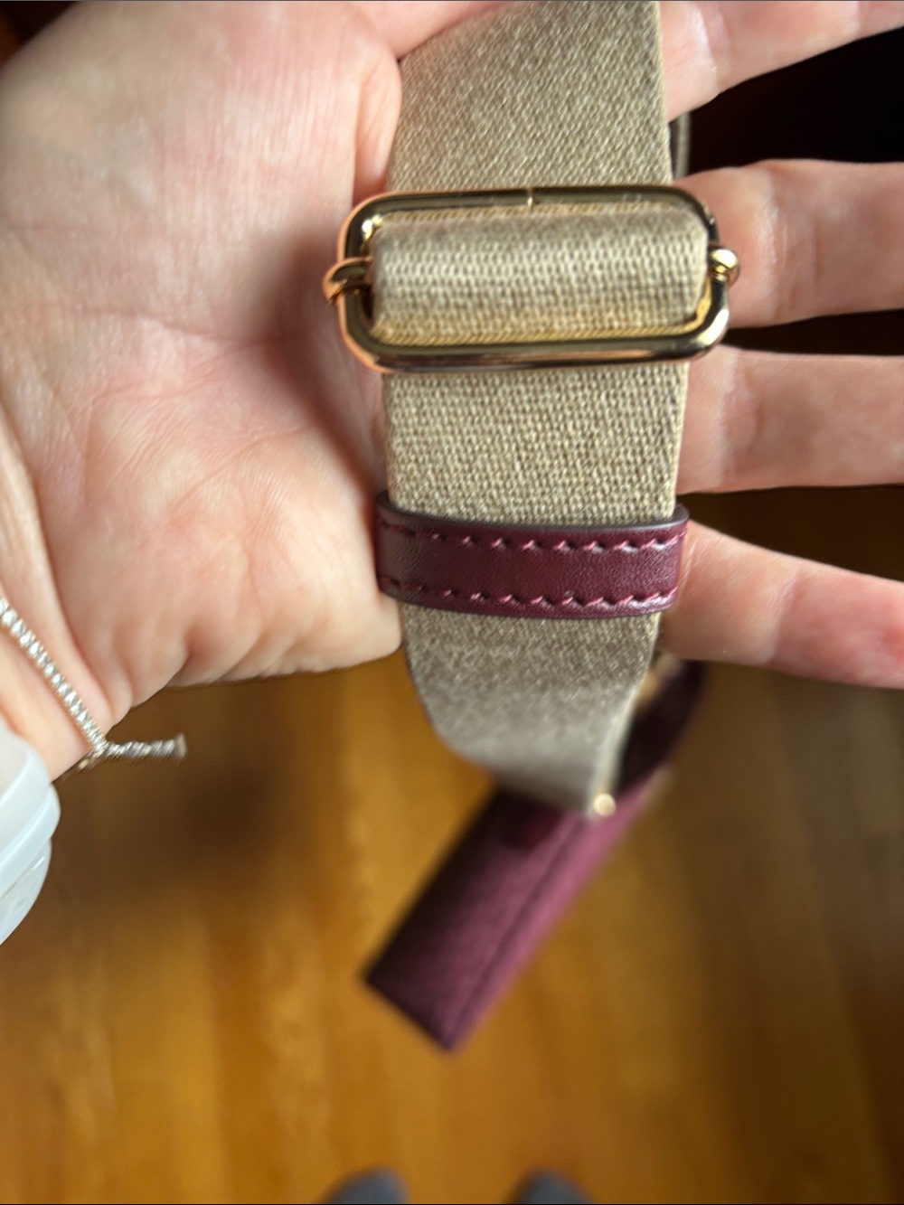 Michael Kors Plum Signature Crossbody with Gold Accent - Picture 11 of 14